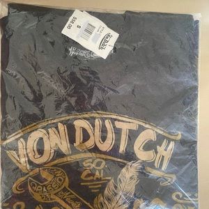 BLACK MENS SMALL VON DUTCH TEE
